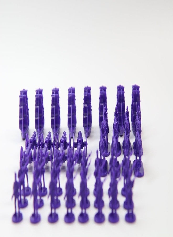 Morrison Games Napoleonic & Civil War Military Miniatures (Purple): Plastic Toy Soldiers Set: Infantry, Cavalry, Artillery, Ships - Image 3